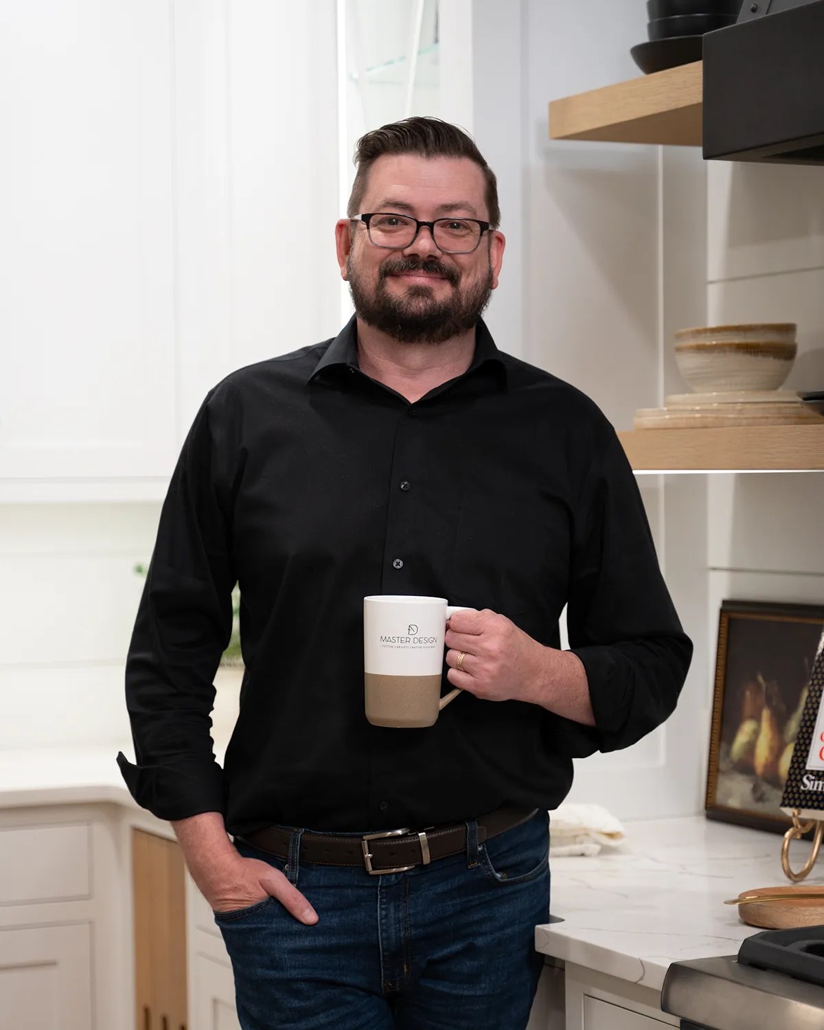 Master Design Cabinetry marketing director, Chad Popham. Master Design Cabinetry designs and builds bespoke luxury cabinetry.